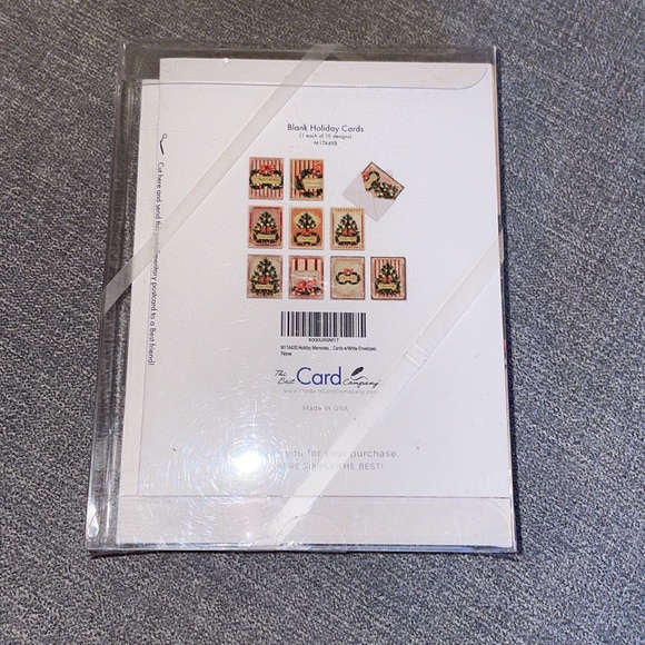 The Best Card Company 10 Retro Christmas Greeting Cards with Envelopes - Picture 8 of 8